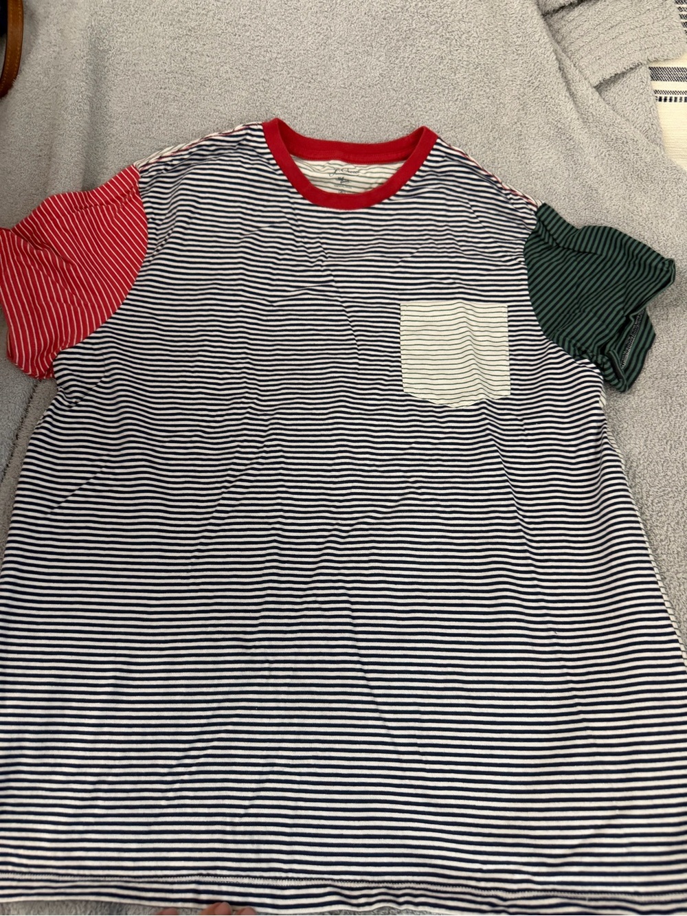 J. Crew multiple stripe men’s size xl Striped Tee